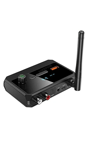 Vikefon Black Bluetooth 5.3 Audio Receiver Support USB U-Disk Play Wireless A...