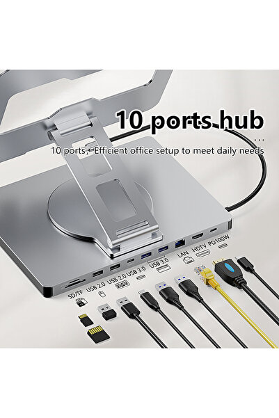 Choice حامل آيباد من الألومنيوم ST109A Blueendless، محول متعدد الوظائف 10 في ...