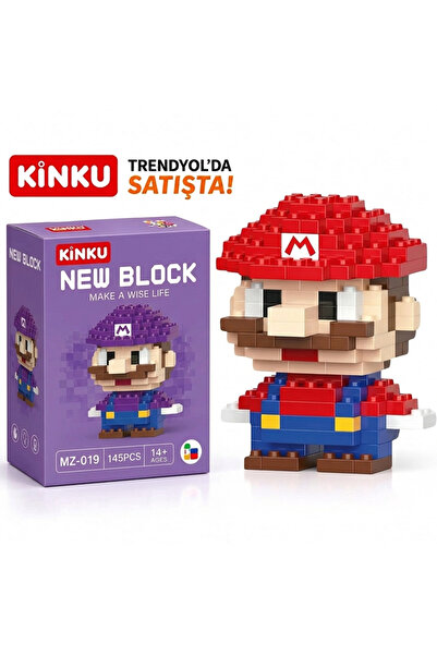 KİNKU New block Mario kırmızı renk block puzzle-Yapboz-3D Zeka geliştiren- Mi...