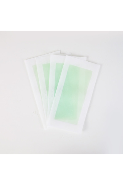 Choice green 10pcs Disposable Hair Removal Wax Paper，Portable Cropped Facial ...
