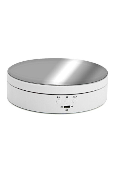 Choice 138MM White 3 Speeds Electric Rotating Display Stand Mirror 360 Degree...