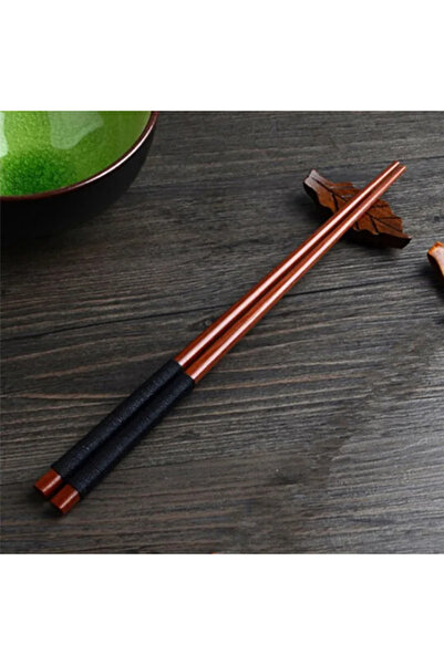 Choice dark line Handmade Japanese Natural Chestnut Wood Sushi Chopsticks Set...