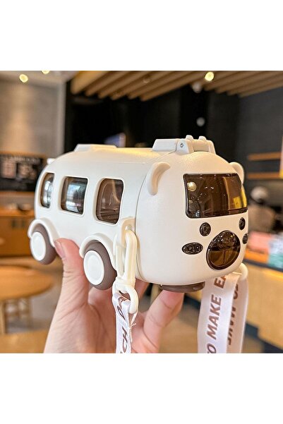Choice3 0.5L white LUSQI 0.5L Cute Toy Car Cup With Straw Indoor And Outdoor ...