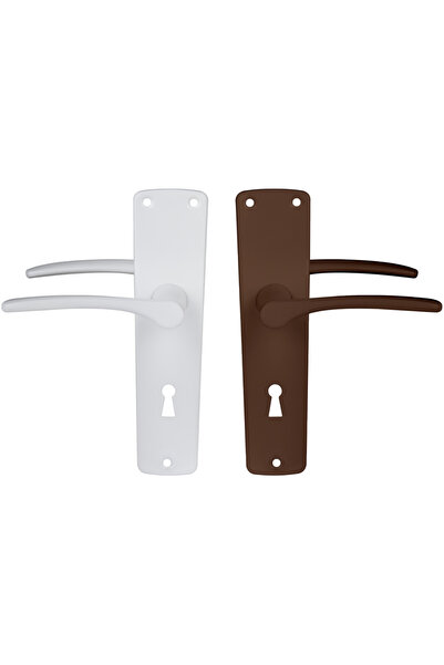 Evotools Mânere Carina cu garnitură 54 mm maro, cheie stânga