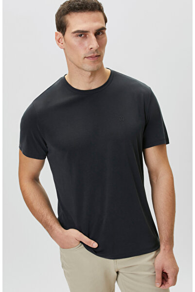 Network Siyah Basic Modal T-shirt