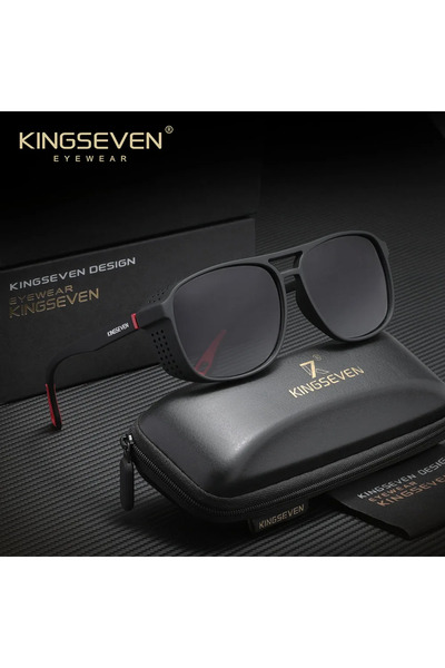 choice2 نظارات شمسية مستقطبة من ماركة KINGSEVEN باللون الأسود المتدرج والرماد...