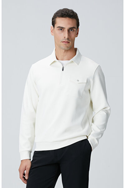 Network N-Tech Kırık Beyaz Sweatshirt