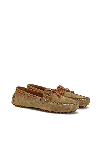 Dıvarese Haki Kadın Süet Loafer