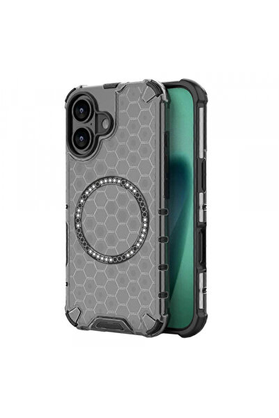 Apple Husa MagSafe pentru iPhone 17, Techsuit, HoneyComb Shield, Neagra
