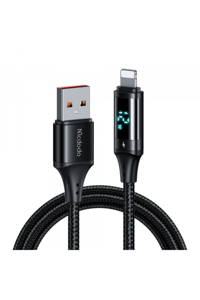 Mcdodo Cablu Date si Incarcare USB-A - Lightning CA-1060 Display, 12W, 1.2m, ...