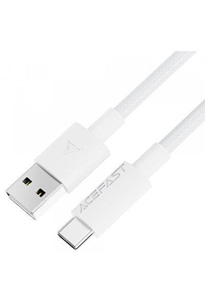 Acefast Cablu Date si Incarcare USB-A - USB-C C18-04, 18W, 1.2m, Alb