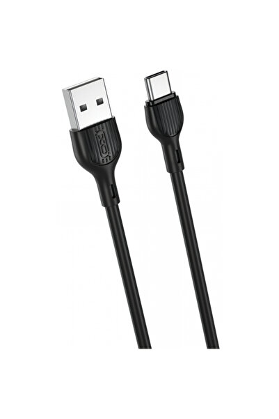 XO Design Cablu Date si Incarcare USB-A - USB-C NB200, 10W, 1m, Negru