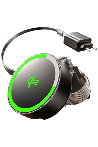LISEN Incarcator Retea Wireless W602 2in1, 15W, 1.67A, Negru YL0324090008
