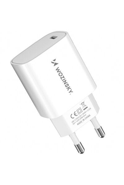 Universal Incarcator Retea WZK WGWCCW, 20W, 3A, 1 x USB-C, Alb