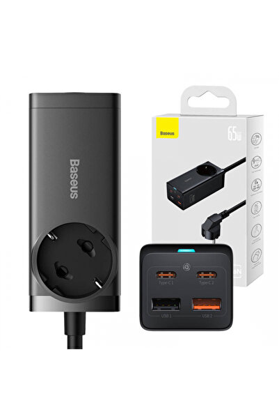 Baseus Prelungitor GaN3 Pro, 1 x Schuko, Negru PSZM000901