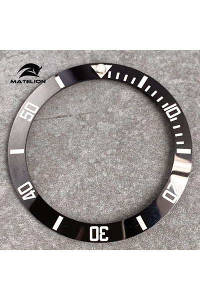 Choice ceramic black A MATELION 38mm Ceramic Alloy Watch Bezel Insert Ring Sl...