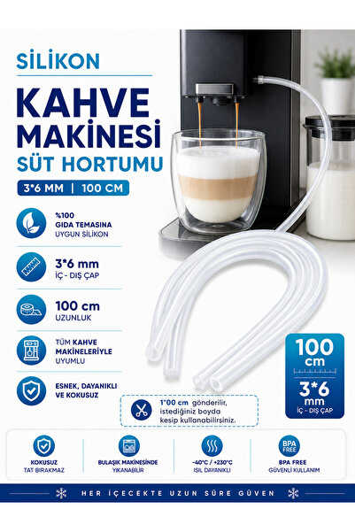Silvora Trusted silicone rubber solutions %100 Silikon Kahve Makinesi Süt Hor...