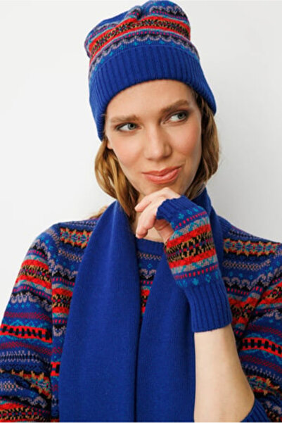 Desen Women's Jacquard Wool Beret