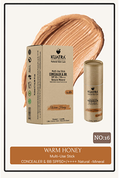 KUATRA Warm Honey Natural Mineral Stick Concealer & Bb Spf 50+Pa++++ Conceale...