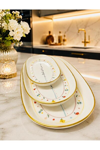 Santara Acar Li̇valdi̇ Series 3 Piece Bowl Set 28 23 17 cm