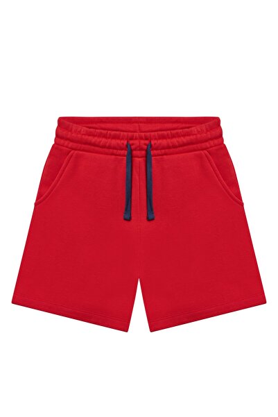 United Colors of Benetton Benetton Boys' Elastic Waist Shorts 4-14 Years Red
