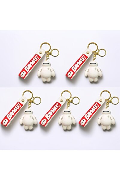 Choice3 MINISO Baymax(5PCS) Big Hero 6 Keychain Anime Cartoon Baymax Keychain...