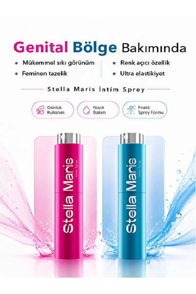 Nilera Stella Maris İntim Bakım Spreyi (Frambuazlı) Serum + Yedek Dolum Şişesi