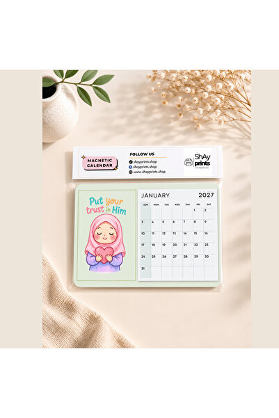 Generic Brand Affirmation Magnetic Calendar