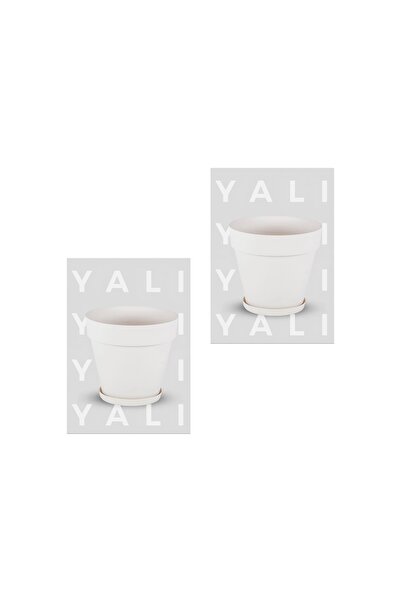 SERİNOVA Yali saksı 10 litre kırık beyaz (2ADET)