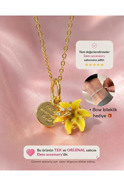 Dem Accessory Rapunzel Charm (Kolye Halinde)