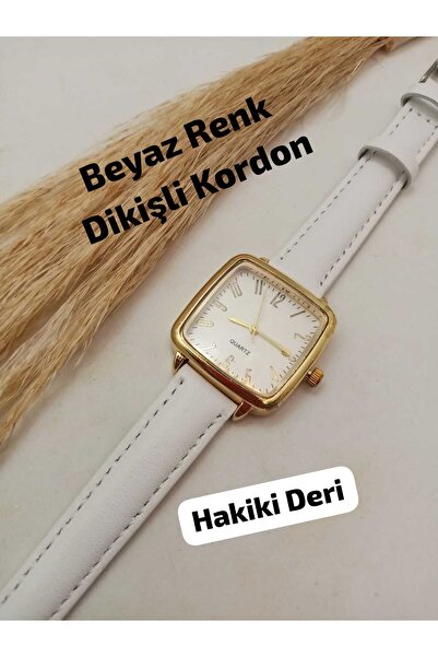 VOGUEAKSESUAR (KİŞİYE ÖZEL YAZI YAZILIR) , Minimal Vintage Gold Renk Kasa, HA...