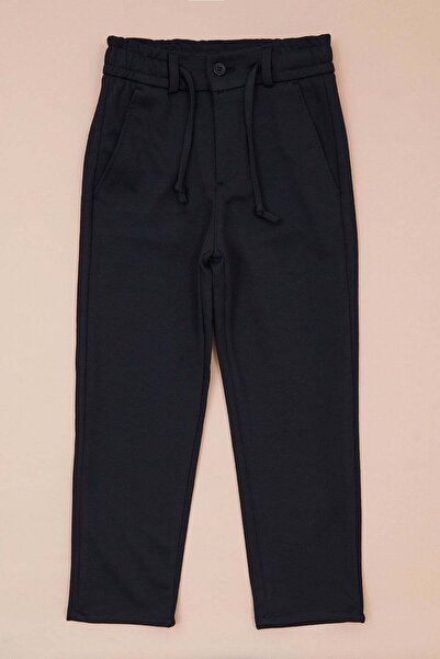 Fulla Moda Jacquard pantalone za dečake sa vezanjem u struku