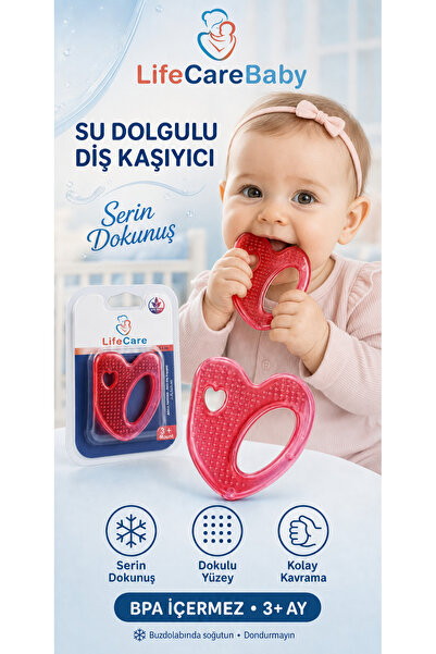 LifeCareBaby Sulu diş kaşıyıcı pembe