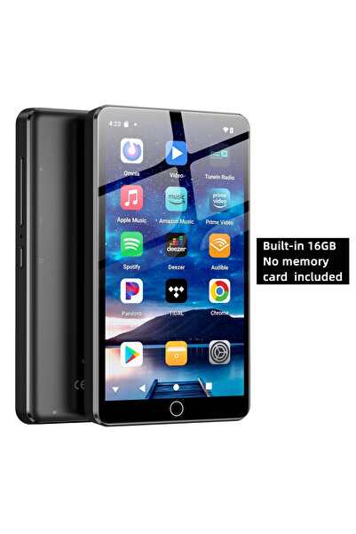 Choice1 مشغل MP3 أسود بسعة 16 جيجابايت/80 جيجابايت/144 جيجابايت مع بلوتوث ووا...