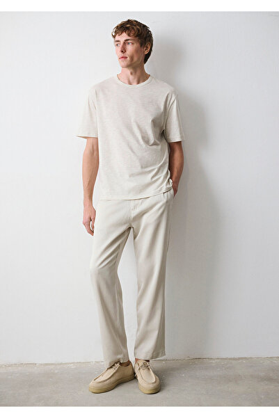 Mavi Lyocell (Tencel) ™ ) Gemischte beige Hose 0010590-70144