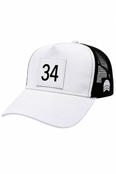 all hats قبعة بيسبول شبكية مزينة بـ 34 رقعة
