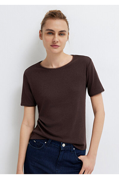 Mavi Brown T-Shirt Slim Fit / Narrow Cut 1614112-70240