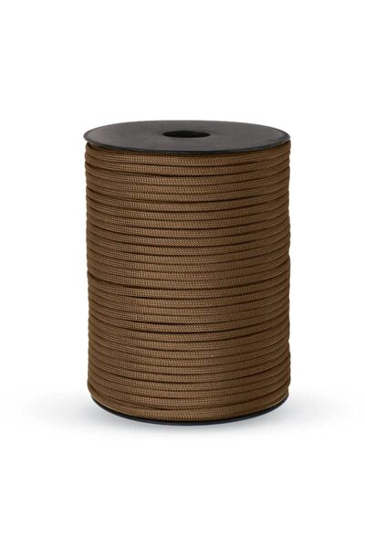 Choice 100meters wolf brown 7 Cores 550 Paracord Cord 100M 50M 31M Dia.4mm Fo...