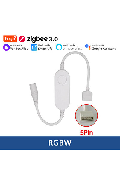 Choice وحدة تحكم LED بتقنية Zigbee 3.0 من Tuya، RGBW-5Pin، تعمل بجهد DC5V 12V...