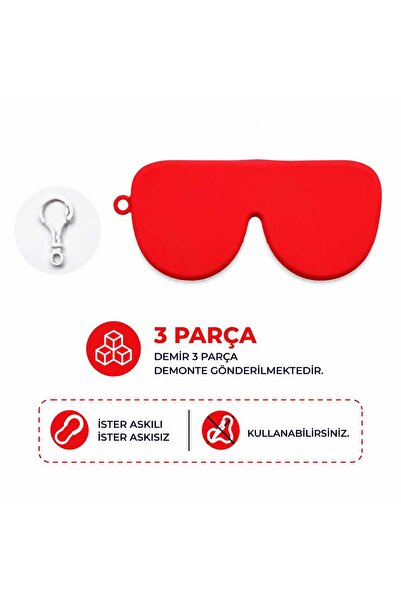 ENTAWOOD Güneş Gözlüğü ve Numaralı Kırmızı Silikon Gözlük Koruyucu Kılıf
