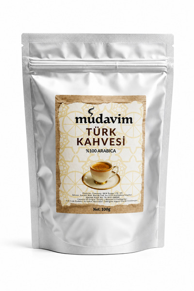 Müdavim Türk Kahvesi 100 gr x 12 Paket (Toplam 1200 gr)