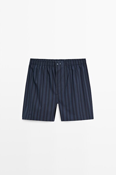 Massimo Dutti Çizgili %100 pamuklu boxer