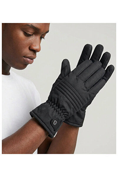 PIECE SIGNATURE Micro Fabric Gloves for Men with Fur Inside (90% Polyester 10...