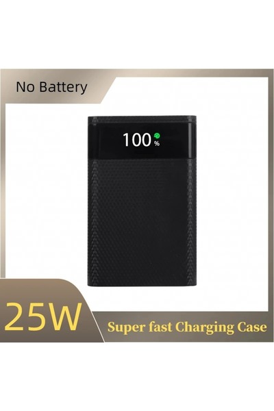 Choice3 علبة باور بانك DIY سوداء من kebidumei 4x18650-25W بدون بطاريات، صندوق...