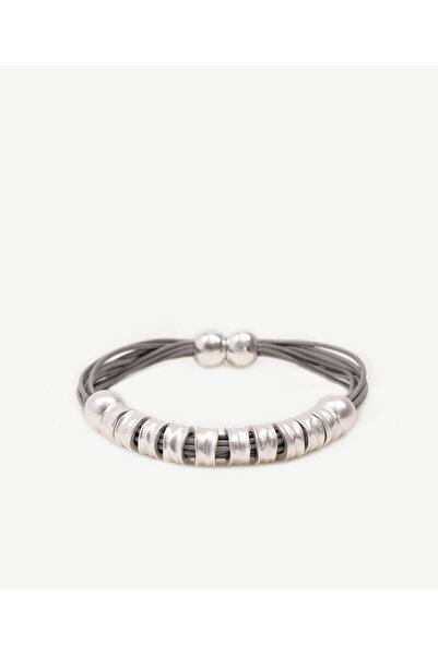 Yargıcı Drawstring Bracelet with Closure Detail