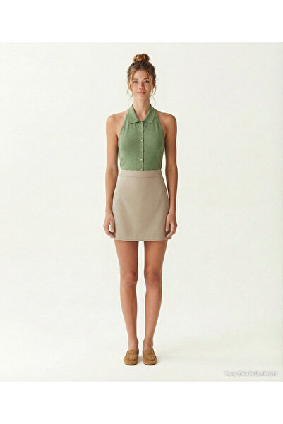 Yargıcı A Form High Waist Skirt