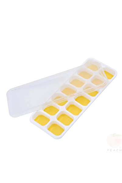 Choice3 1pc yellow 14 Grid Ice Cube Tray Silicone Mold Square Ice Cube Tray M...