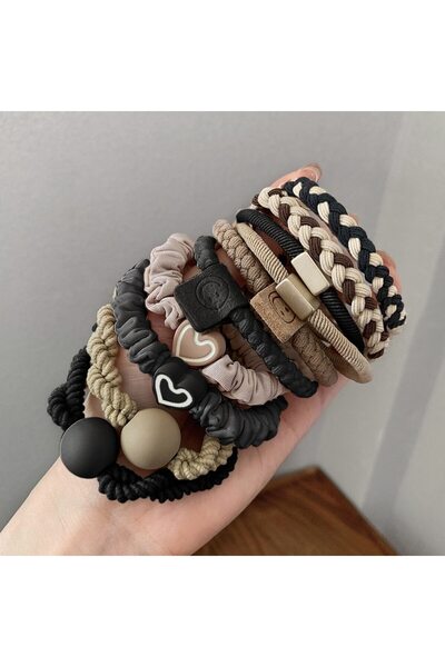 Choice 10PCs 10PCS Headband Leather Band Female High Ponytail Holster Hair Ac...