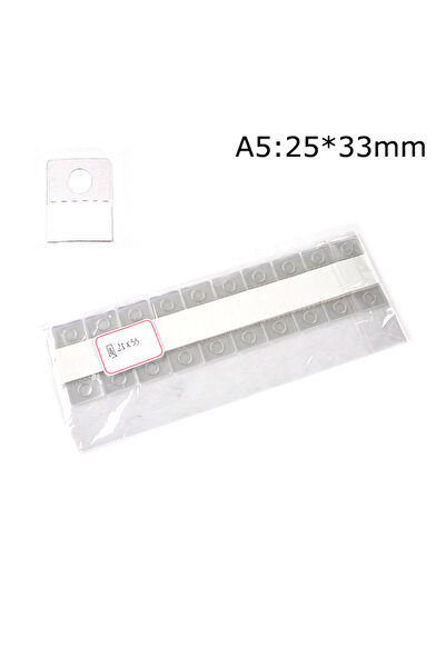 Choice A5 100Pcs PVC Slot Hole Adhesive Hang Tabs Hook Merchandise Package Bo...