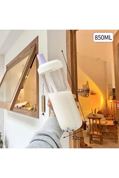 Choice4 زجاجات مياه بنفسجية سعة 500 مل / 850 مل، أكواب بلاستيكية للعصير والحل...
